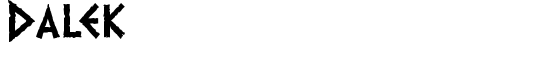 Dalek - Download Thousands of Free Fonts at FontZone.net