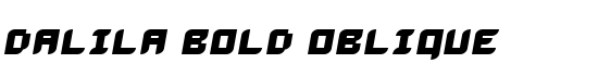Dalila Bold Oblique - Download Thousands of Free Fonts at FontZone.net