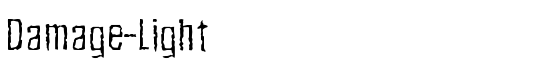 Damage-Light - Download Thousands of Free Fonts at FontZone.net
