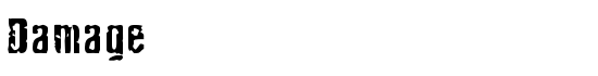 Damage - Download Thousands of Free Fonts at FontZone.net