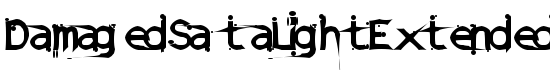 DamagedSataLightExtended - Download Thousands of Free Fonts at FontZone.net