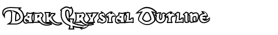 Dark Crystal Outline - Download Thousands of Free Fonts at FontZone.net