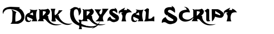 Dark Crystal Script - Download Thousands of Free Fonts at FontZone.net