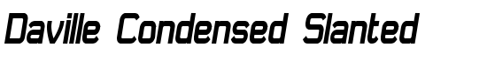 Daville Condensed Slanted - Download Thousands of Free Fonts at FontZone.net
