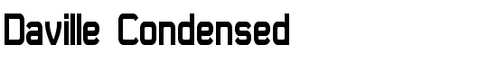 Daville Condensed - Download Thousands of Free Fonts at FontZone.net