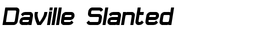 Daville Slanted - Download Thousands of Free Fonts at FontZone.net