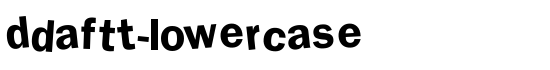 DdaftT-lowercase - Download Thousands of Free Fonts at FontZone.net
