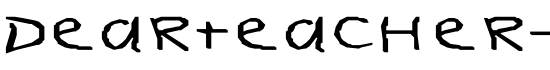 DearTeacher-Normal Ex - Download Thousands of Free Fonts at FontZone.net