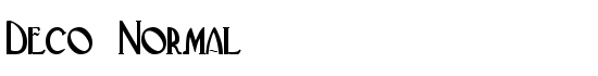 Deco Normal - Download Thousands of Free Fonts at FontZone.net