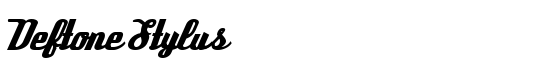 Deftone Stylus - Download Thousands of Free Fonts at FontZone.net