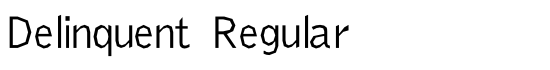 Delinquent Regular - Download Thousands of Free Fonts at FontZone.net
