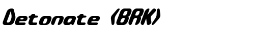 Detonate (BRK) - Download Thousands of Free Fonts at FontZone.net