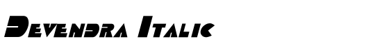 Devendra Italic - Download Thousands of Free Fonts at FontZone.net