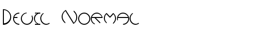 Devil Normal - Download Thousands of Free Fonts at FontZone.net