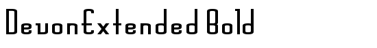 DevonExtended Bold - Download Thousands of Free Fonts at FontZone.net