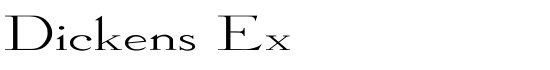 Dickens Ex - Download Thousands of Free Fonts at FontZone.net