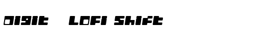 Digit   LoFi Shift - Download Thousands of Free Fonts at FontZone.net