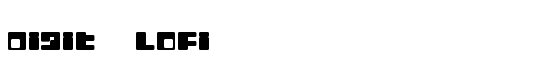 Digit   LoFi - Download Thousands of Free Fonts at FontZone.net