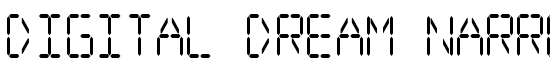 Digital dream Narrow - Download Thousands of Free Fonts at FontZone.net
