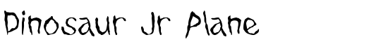 Dinosaur Jr Plane - Download Thousands of Free Fonts at FontZone.net