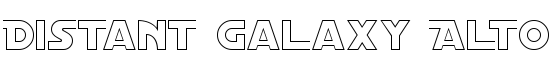 Distant Galaxy AltOutline - Download Thousands of Free Fonts at FontZone.net