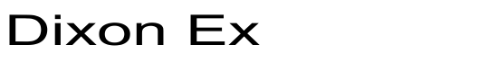 Dixon Ex - Download Thousands of Free Fonts at FontZone.net