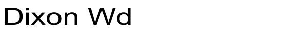 Dixon Wd - Download Thousands of Free Fonts at FontZone.net