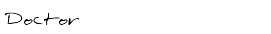 Doctor - Download Thousands of Free Fonts at FontZone.net