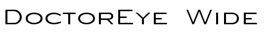 DoctorEye Wide Normal - Download Thousands of Free Fonts at FontZone.net