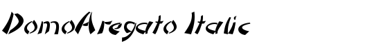 DomoAregato Italic - Download Thousands of Free Fonts at FontZone.net