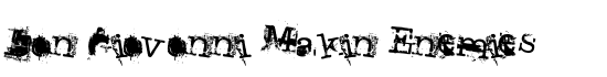 Don Giovonni Makin Enemies - Download Thousands of Free Fonts at FontZone.net