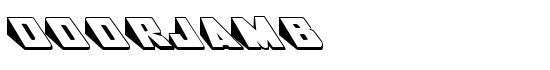DoorJamb - Download Thousands of Free Fonts at FontZone.net