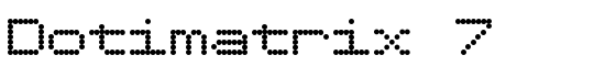 Dotimatrix 7 - Download Thousands of Free Fonts at FontZone.net