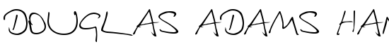 Douglas Adams Hand - Download Thousands of Free Fonts at FontZone.net
