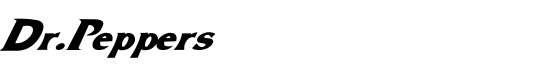 Dr.Peppers - Download Thousands of Free Fonts at FontZone.net