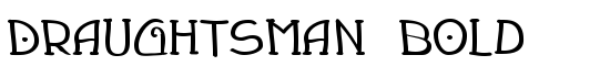 Draughtsman Bold - Download Thousands of Free Fonts at FontZone.net