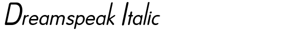 Dreamspeak Italic - Download Thousands of Free Fonts at FontZone.net