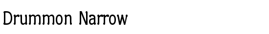 Drummon Narrow - Download Thousands of Free Fonts at FontZone.net