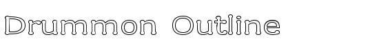 Drummon Outline - Download Thousands of Free Fonts at FontZone.net