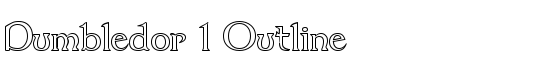 Dumbledor 1 Outline - Download Thousands of Free Fonts at FontZone.net