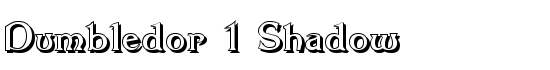 Dumbledor 1 Shadow - Download Thousands of Free Fonts at FontZone.net