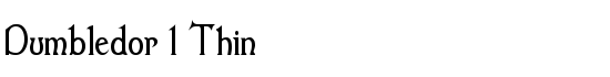Dumbledor 1 Thin - Download Thousands of Free Fonts at FontZone.net