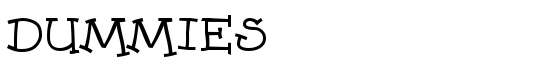 Dummies - Download Thousands of Free Fonts at FontZone.net
