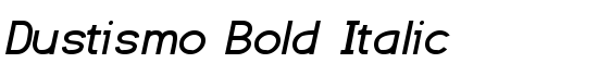 Dustismo Bold Italic - Download Thousands of Free Fonts at FontZone.net