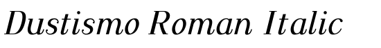 Dustismo Roman Italic - Download Thousands of Free Fonts at FontZone.net
