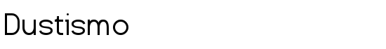 Dustismo - Download Thousands of Free Fonts at FontZone.net