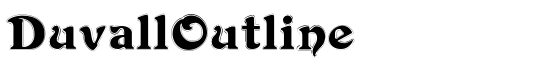 DuvallOutline - Download Thousands of Free Fonts at FontZone.net