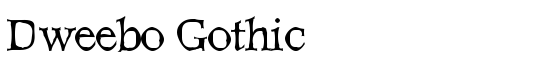 Dweebo Gothic - Download Thousands of Free Fonts at FontZone.net