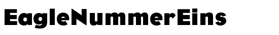 EagleNummerEins - Download Thousands of Free Fonts at FontZone.net