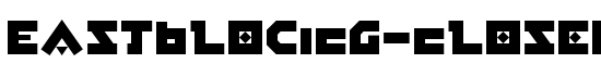 EastBlocICG-ClosedAlt - Download Thousands of Free Fonts at FontZone.net
